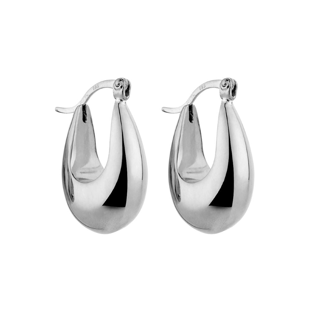 Najo Elemental Silver hoop Earrings main image 1