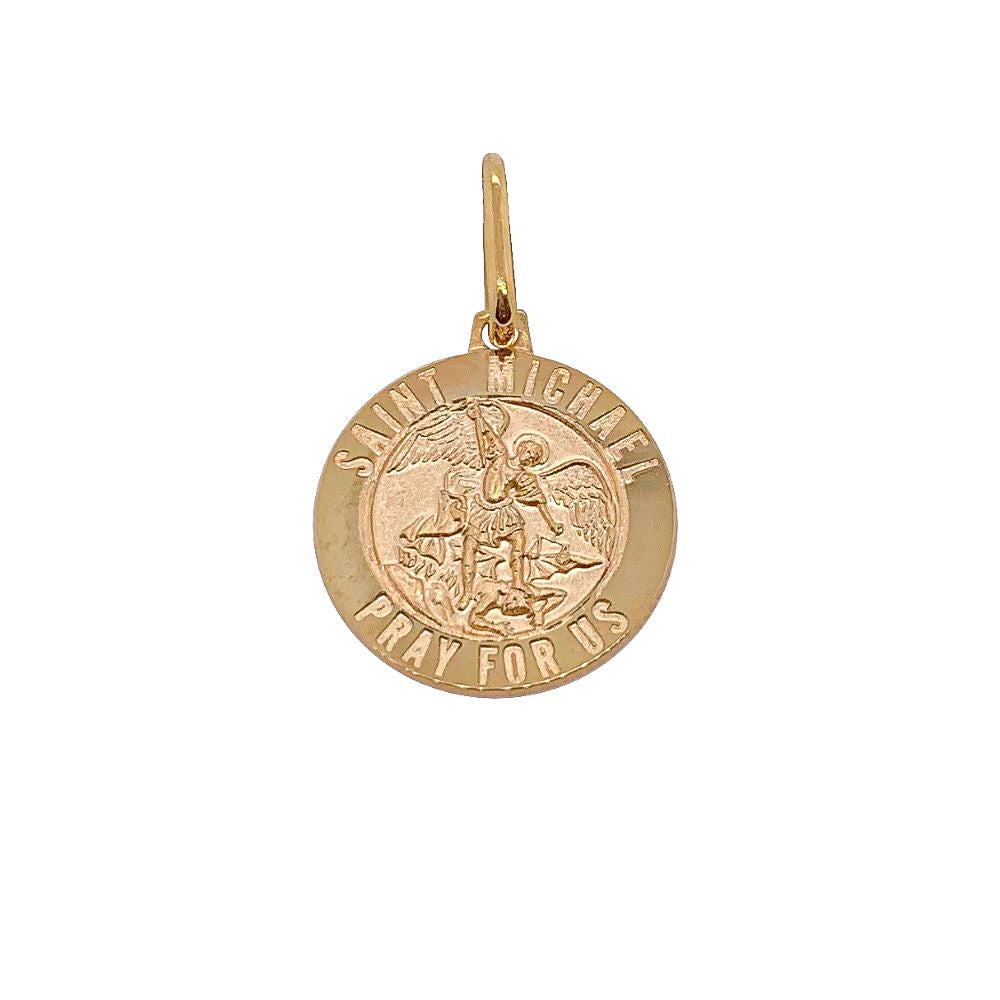 St michael deals gold medallion