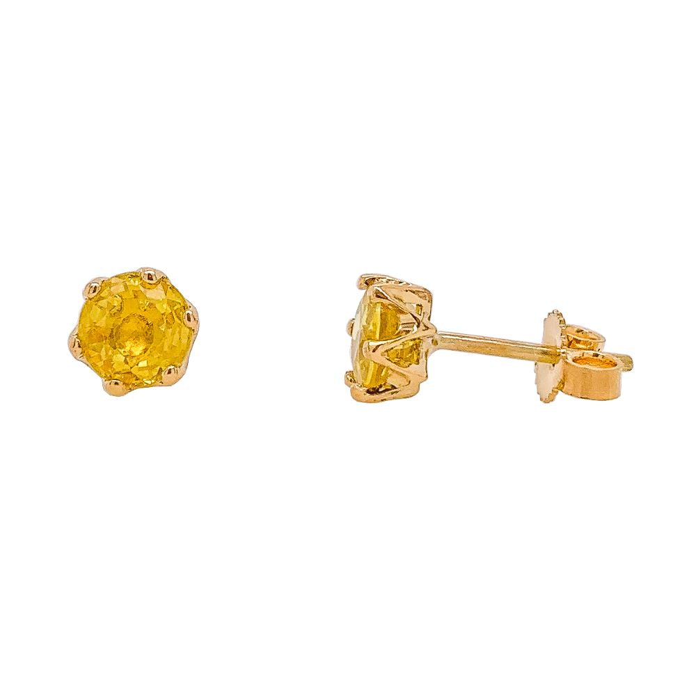 Yellow sapphire online earrings